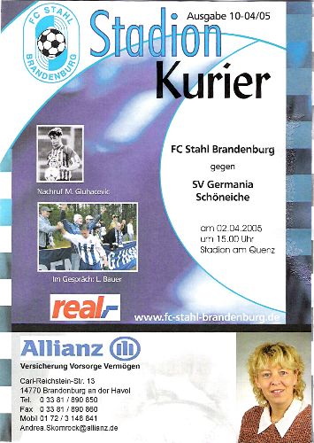 Stahl Brandenburg - Germania Schöneiche