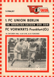 1. FC Union Berlin – FC Vorwärts Frankfurt/Oder 1986/87