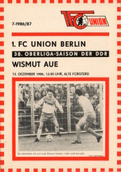 1. FC Union Berlin – BSG Wismut Aue 1986/87